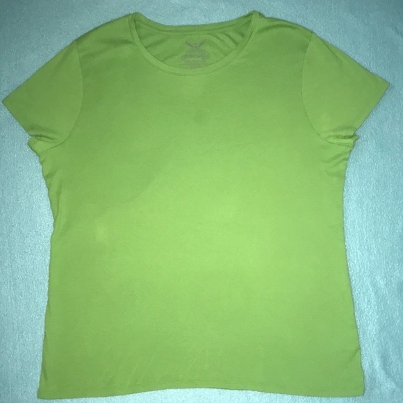FADED GLORY short sleeve lime green 100% Cotton size XXL - Picture 1 of 5